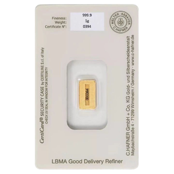 Lingou de Aur 1 Gram C. Hafner