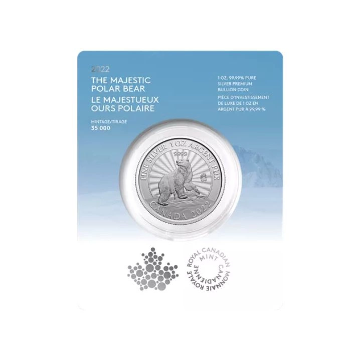 Moneda argint 1 oz Polar Bear 2022