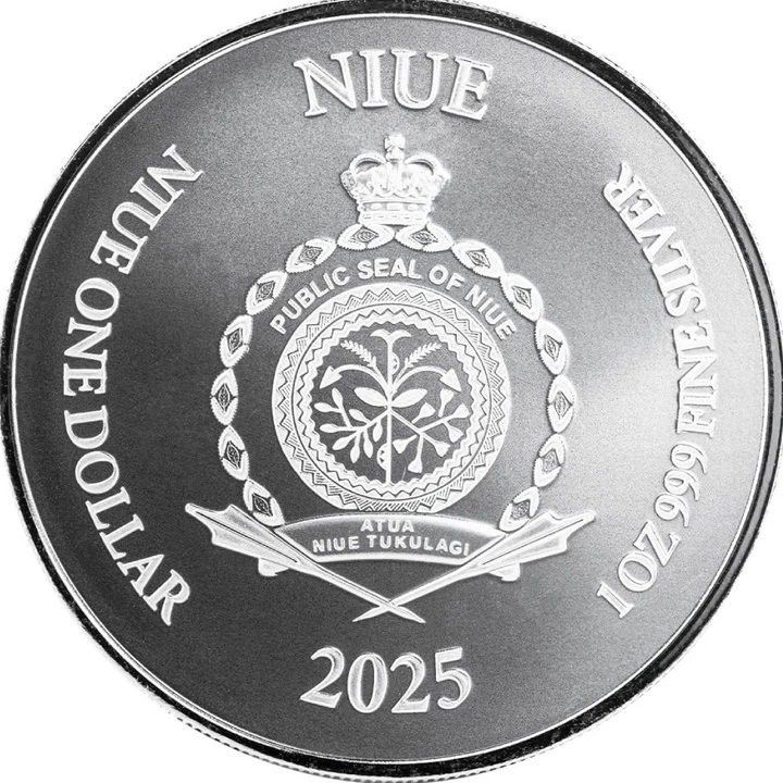 Moneda argint 1 oz Lady Justice 2025