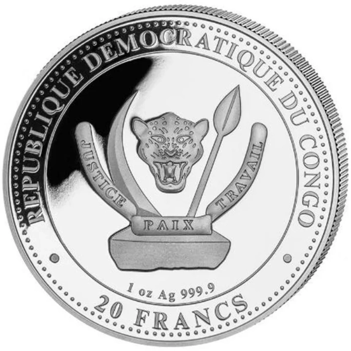 Moneda argint 1 oz Megalodon 2025