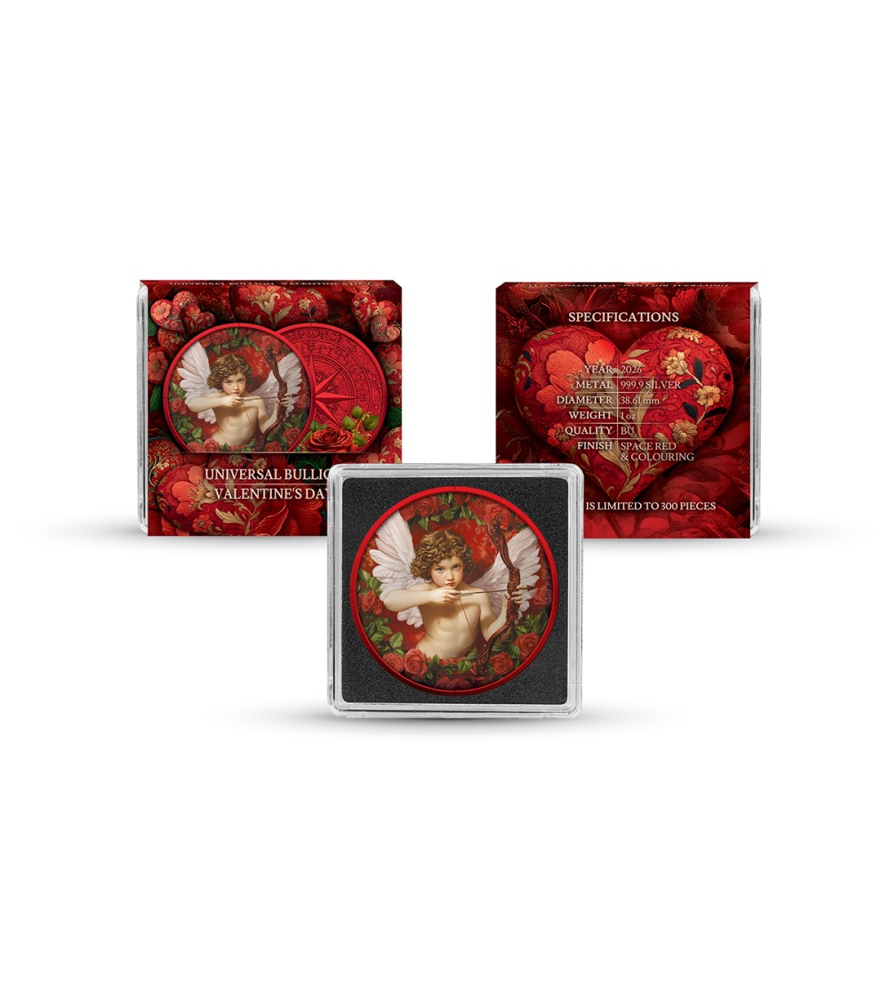 Moneda argint 1 oz Valentine's Day 2026