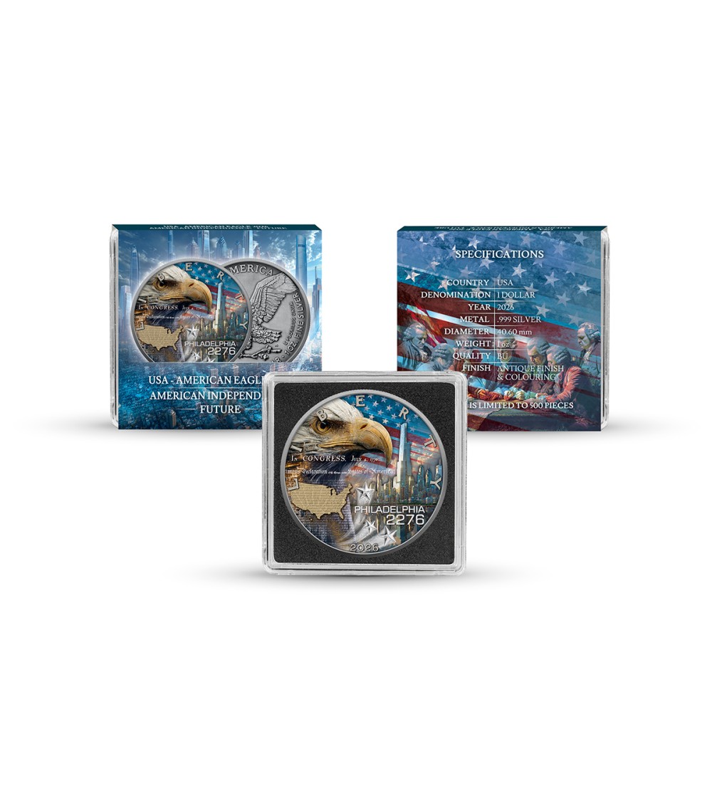Moneda argint 1 oz American Independence - Future